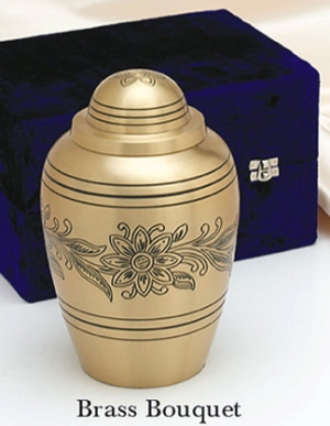 302 Brass Bouquet Urn