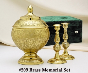 209 Brass Memorial Set