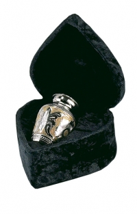 509/3in Silver Gold Keepsake w/ Heart Case