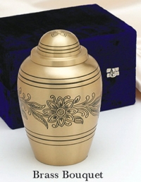 302 Brass Bouquet Urn
