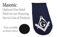 PATCH LASER-CUT MASONIC (BLACK OR NAVY)