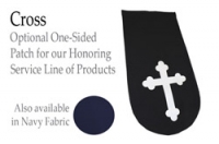 PATCH LASER-CUT CROSS BLACK