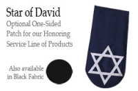 PATCH LASER-CUT STAR OF DAVID (BLACK OR NAVY)